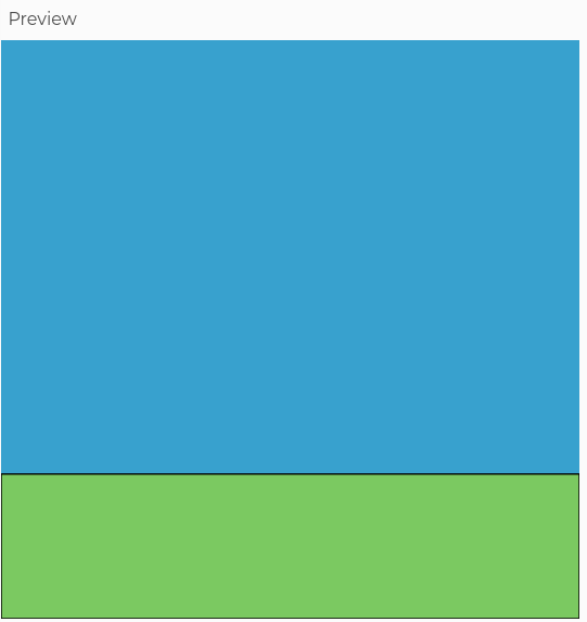 A blue sky with a grassy field