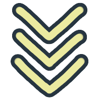 Set of 3 arrows pointing down
